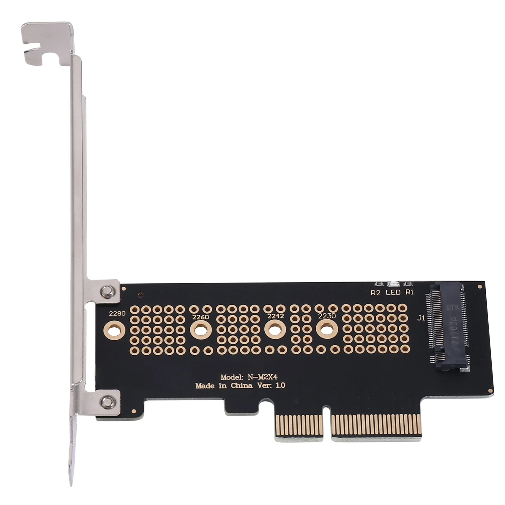 Адаптер M.2 NVME SSD NGFF на PCIE 3 0 X4 M2 переходник-карта поддержка 2230 2242 2260 2280 Размер NVMe