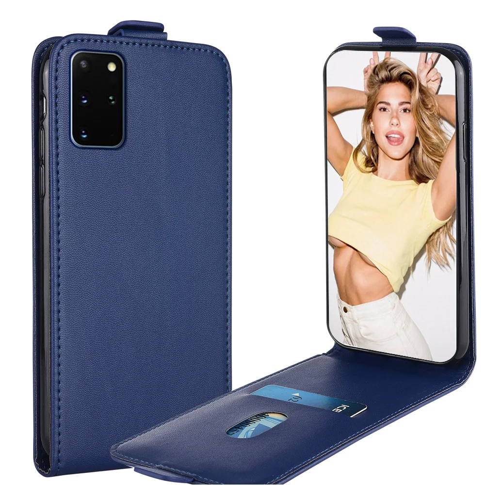 

Вертикальный кожаный чехол для Samsung Galaxy S20 Plus S20 + G985 SM-G985F 6,7 '', чехол для телефона S 20 + откидные Чехлы, Вертикальный чехол
