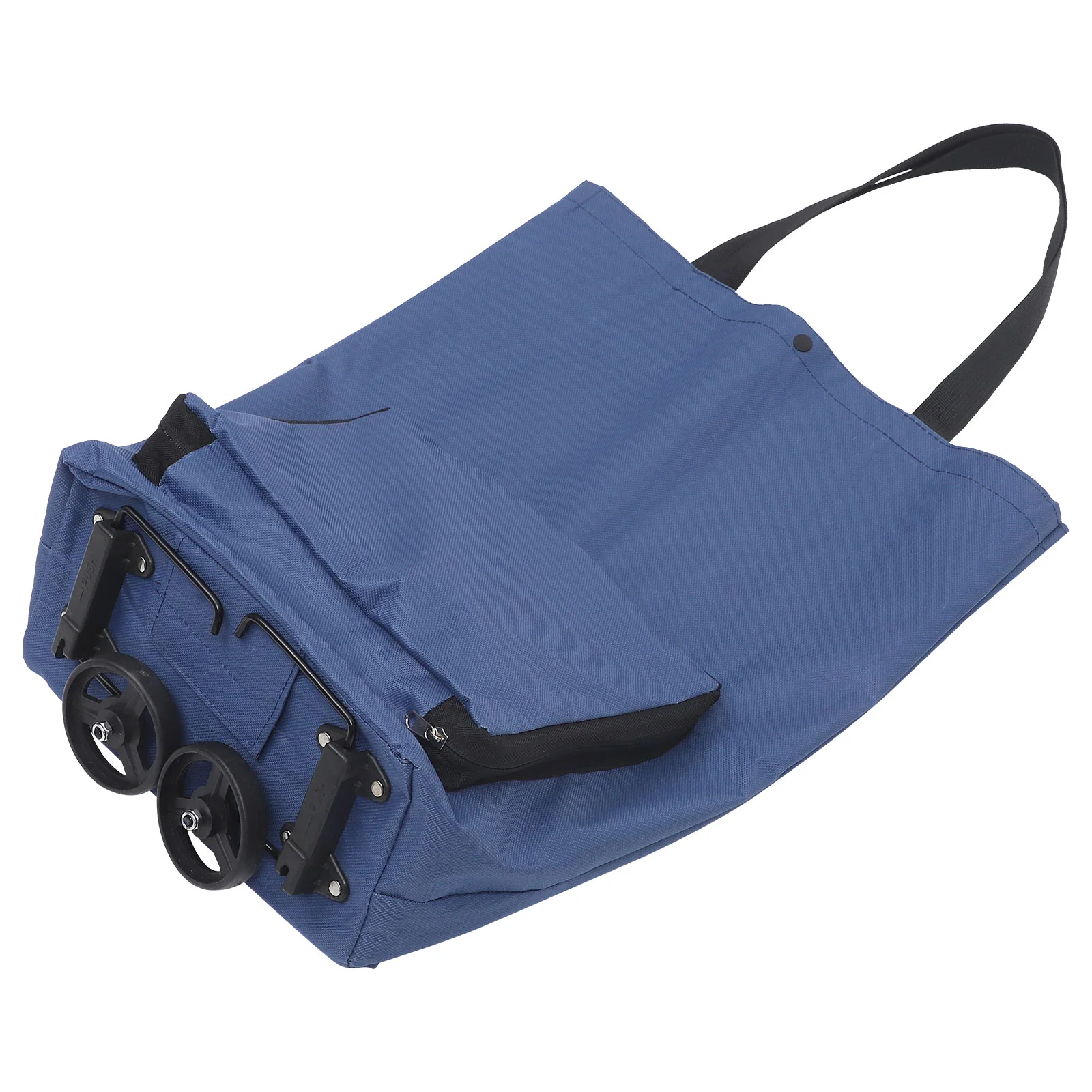 

Collapsible Trolley Shopping Cart Wheels Foldable Grocery Bag Reusable Laundry Folding Pouch Groceries