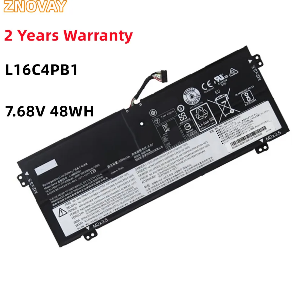

ZNOVAY L16C4PB1 7.68V 48Wh Laptop Battery For Lenovo YOGA 720-13IKB 13IKBR 15IKB Yoga 730-13IKB L16L4PB1 L16M4PB1 5B10M52739