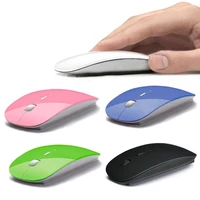 New 1600 DPI USB Optical Wireless Computer Mouse 2 4G Receiver Super Slim Mouse For Laptop