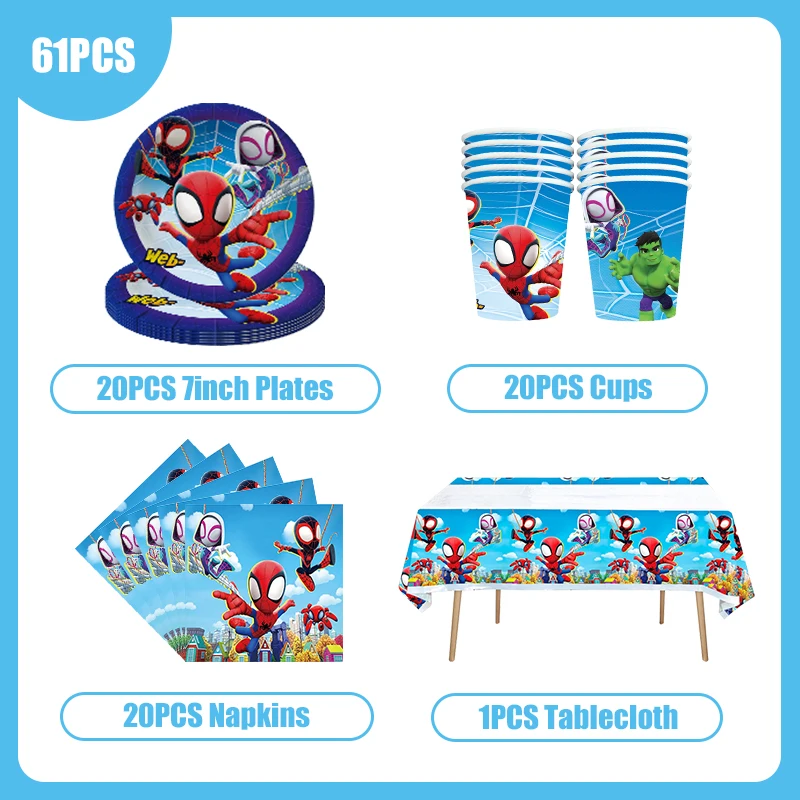 Новинка украшение на день рождения Человека-паука спайди и его потрясающие