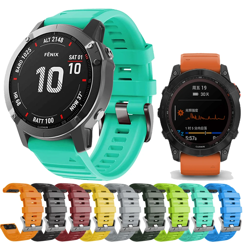 

Ремешок для часов, быстродействующий браслет для Garmin 6X 6 Pro 5X 5 Plus 3HR 935 Fenix 7X 7 7S MK2S, браслет Correa