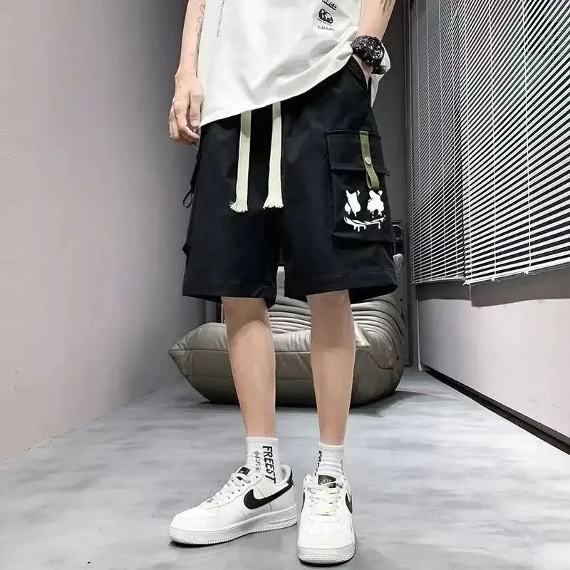 Мужские рабочие шорты в американском стиле модные летние повседневные брюки