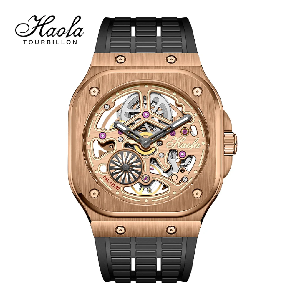

HAOFA Automatic Mechanical Mens Watch Luminous Skeleton Movement Sapphire Watch For Men Luxury Hollow Clock 1960 erkek kol saati
