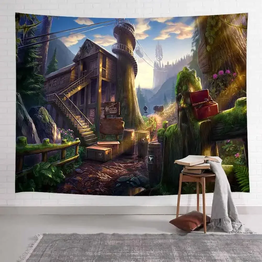 Летняя искусственная психоделическая лесная Цветочная настенная подвесная