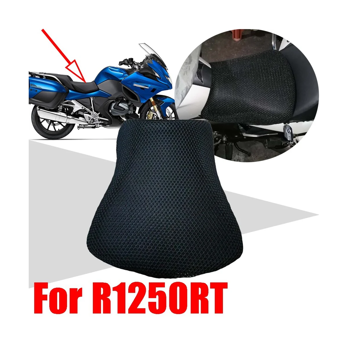 

Motorcycle Mesh Seat Cover Heat Insulation Seat Cushion Cover Protector for BMW R1250RT R1250 RT R 1250 RT R 1250RT