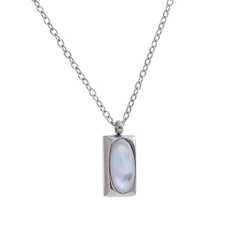 NiNice подвеска из нержавеющей стали с натуральным камнем