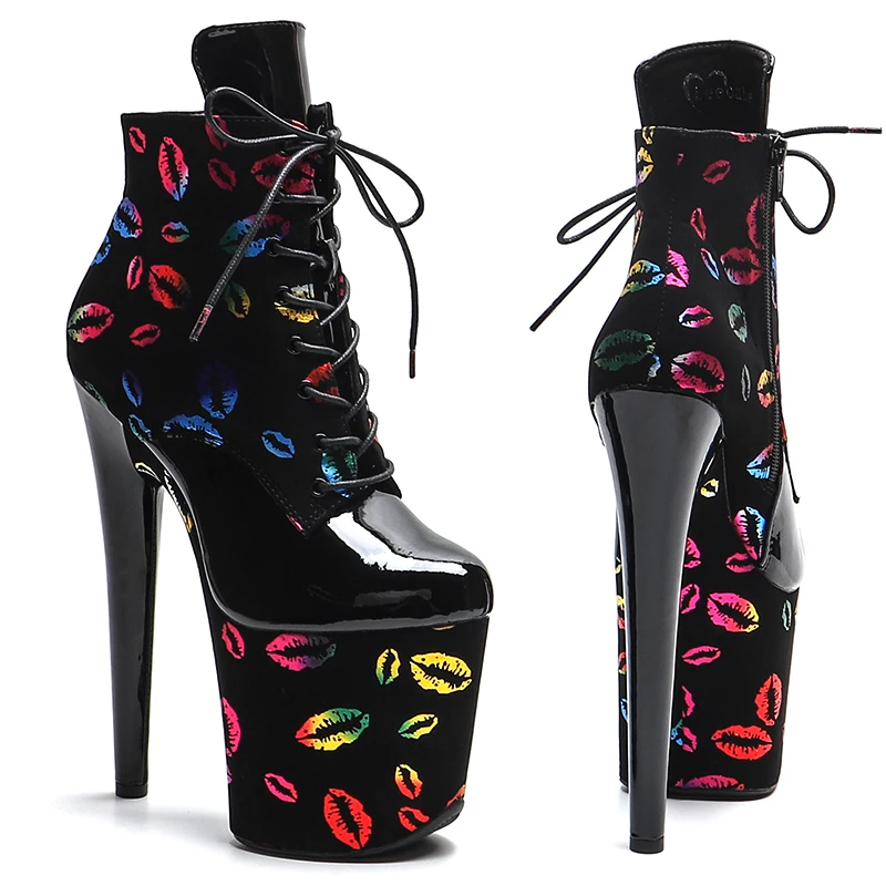 Замшевые ботинки Leecabe 20 см/8 дюймов с лакированной верхней платформой трендовые