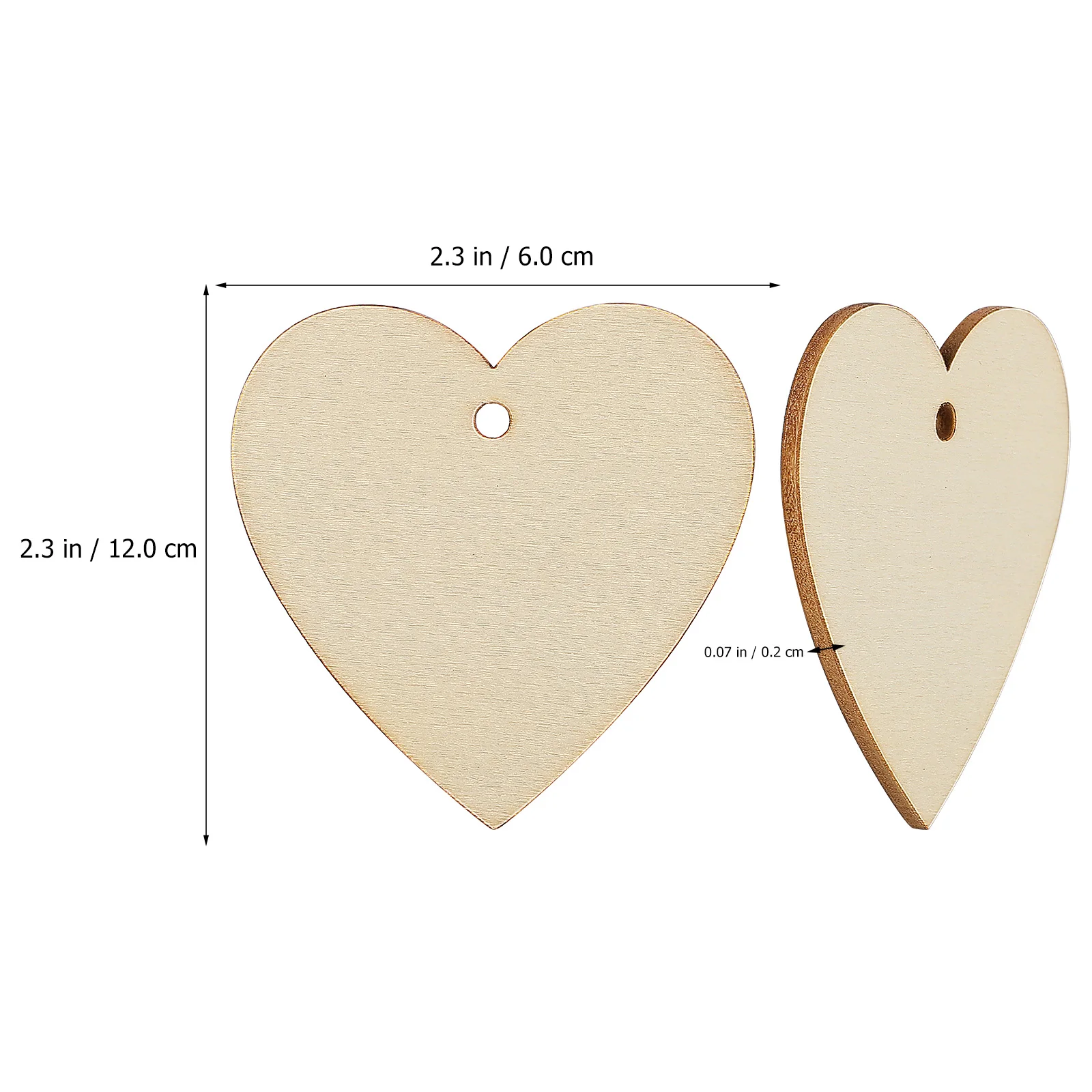 50 шт. ломтики в форме сердца деревянные чипсы формы для поделок декор любви