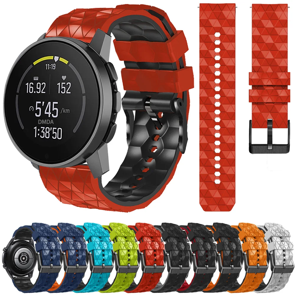 

Replacement Silicone Strap For SUUNTO 9 PEAK / SUUNTO 5 PEAK 22mm Sport Band Smartwatch Wristband Watchband Bracelet Accessories