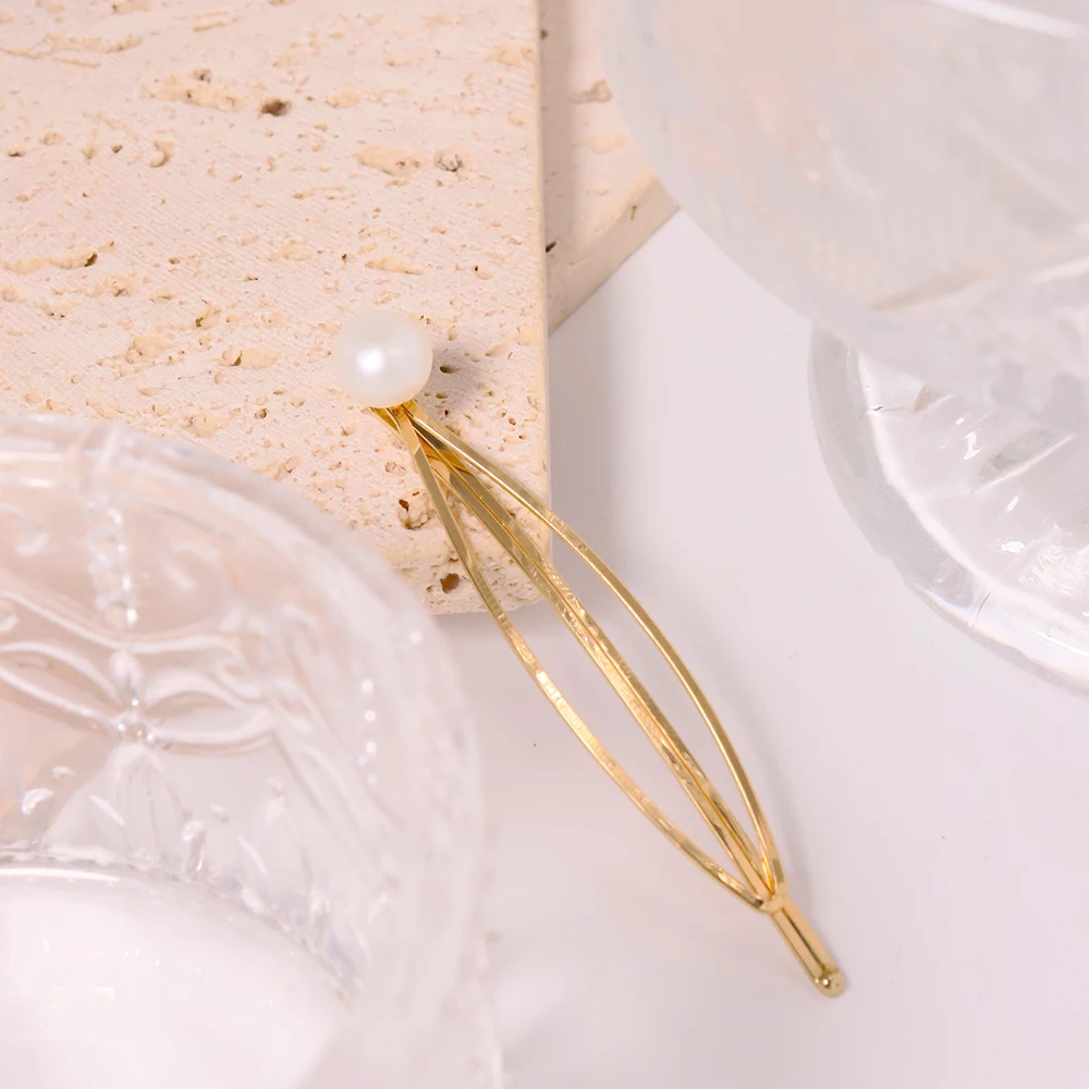 Аксессуары для волос GLSEEVO из натурального пресноводного жемчуга в стиле ретро