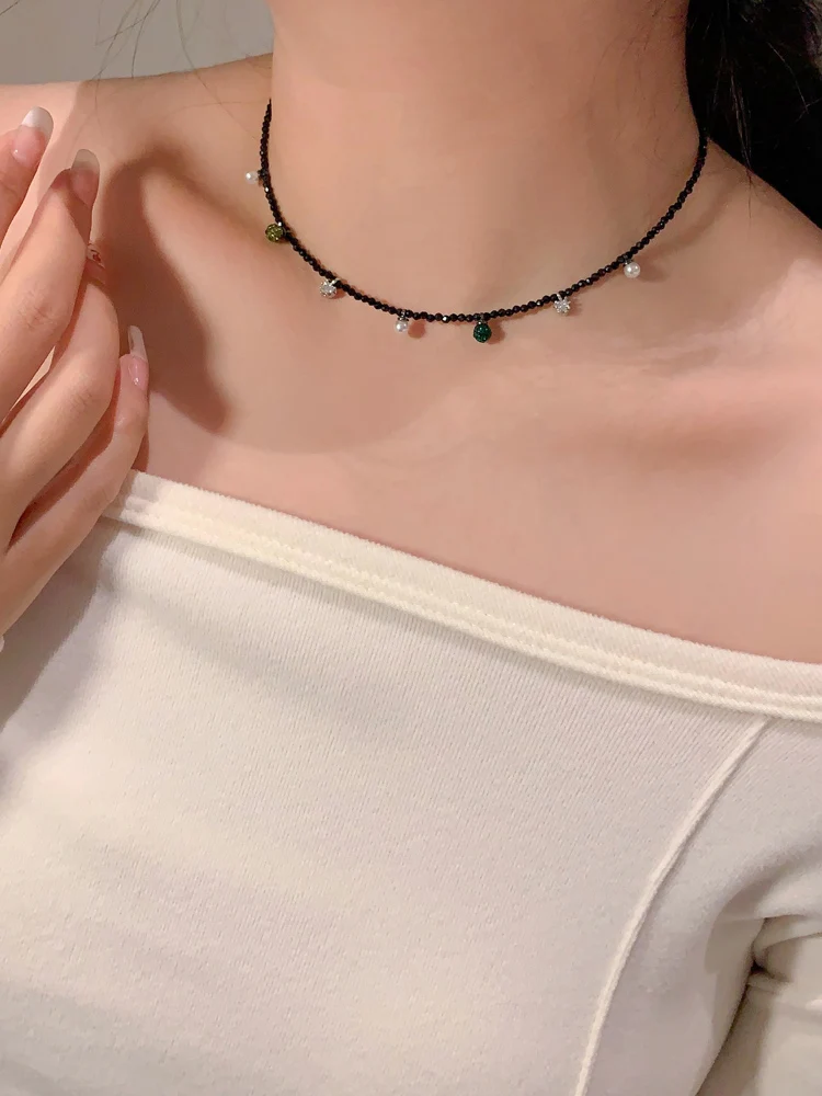 2024 новое популярное жемчужное ожерелье на ключице оригинальный дизайн