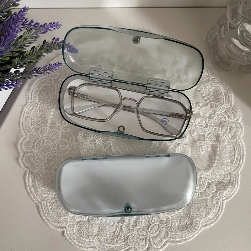 

Transparent Portable Glasses Cases Waterproof Plastic Sunglasses Glasses Box Hard reading Glasses Case Shell Case Protector Box