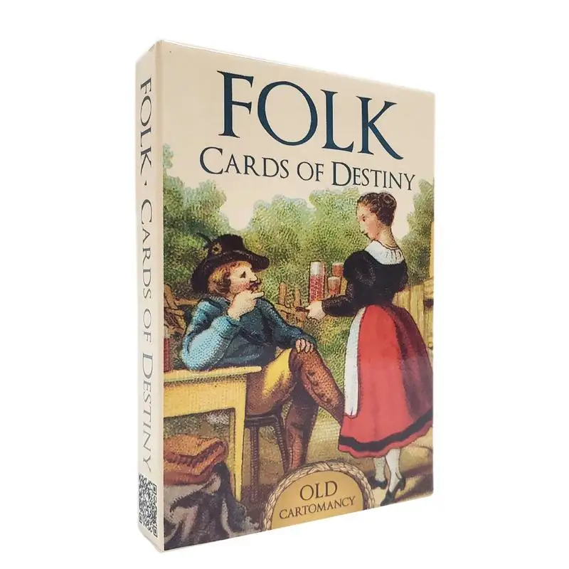 

Folk Cards Of Destiny English Spirit Oracle Card Mysterious Fate Divination Tarots Card Entertainment Board Game Deck Cards