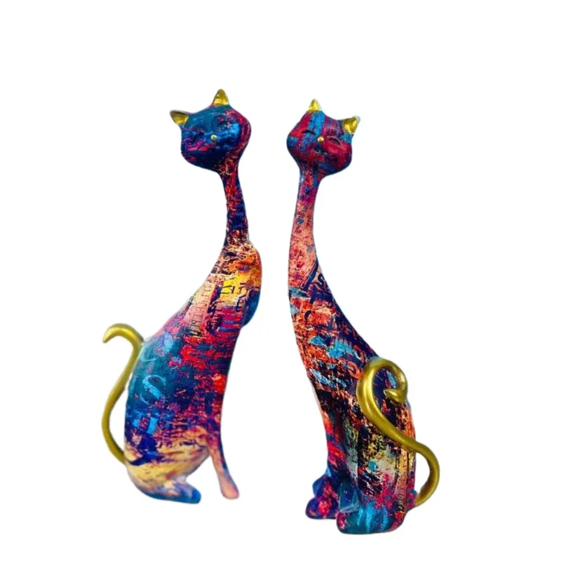 Современная абстрактная статуя кошки скандинавское искусство картина маслом