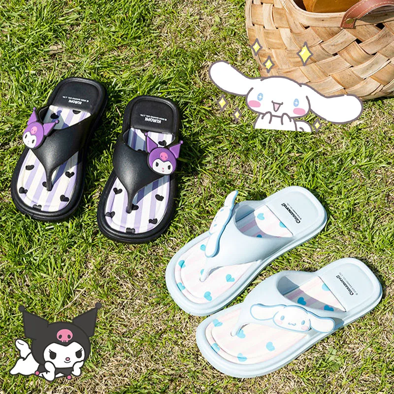 Шлепанцы в стиле аниме Sanrioed сандалии пляжные шлепанцы удобные тапочки из ЭВА