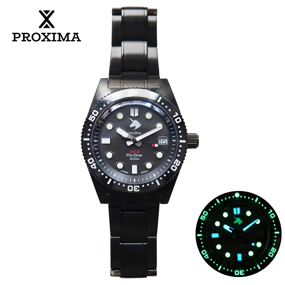 

Proxima PX1680-HM Automatic Mechanical Men's Watch 40mm Submersible Wristwatches Sapphire NH35 Movement 20 Bar​ Waterproof
