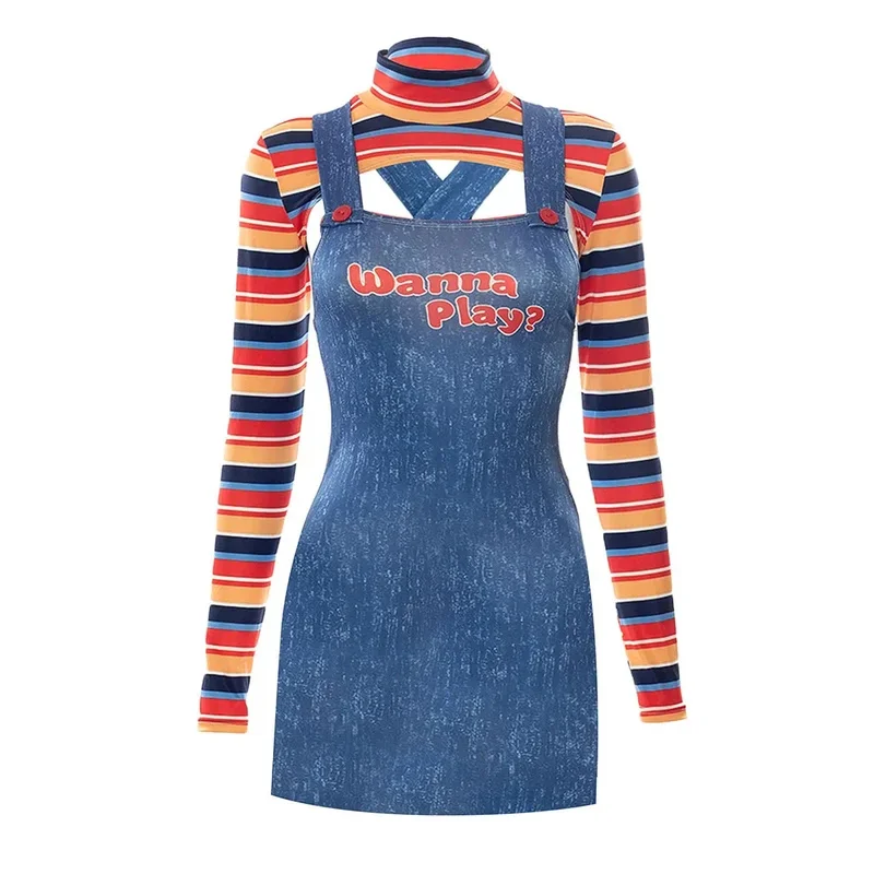 Женская страшная кукла-убийца кошмаров Ванна Play боди с персонажем фильма костюм