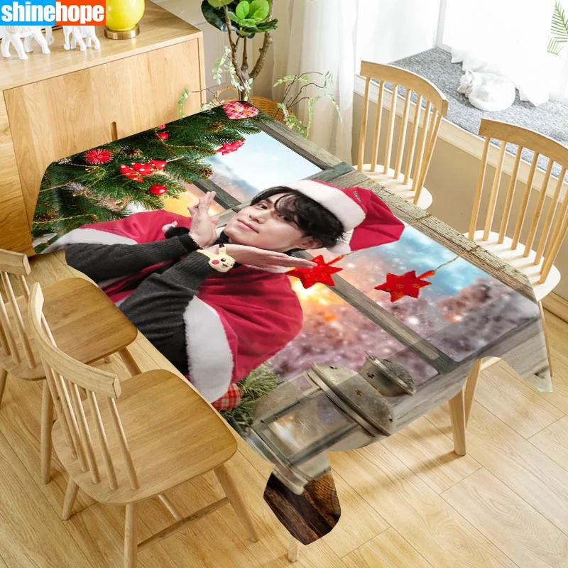 

Новое поступление, традиционная скатерть Lee Dong Wook, водонепроницаемая прямоугольная скатерть из ткани Оксфорд, скатерть для домашней вечери...