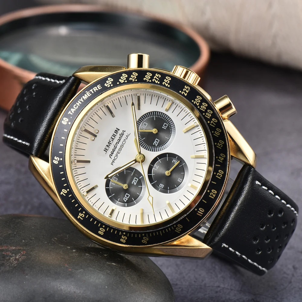 AAAAA Original Brand Watches For Mens Business Full Stainless Steel Automatic Date Watch Luxury Chronograph Sport Quartz Clocks