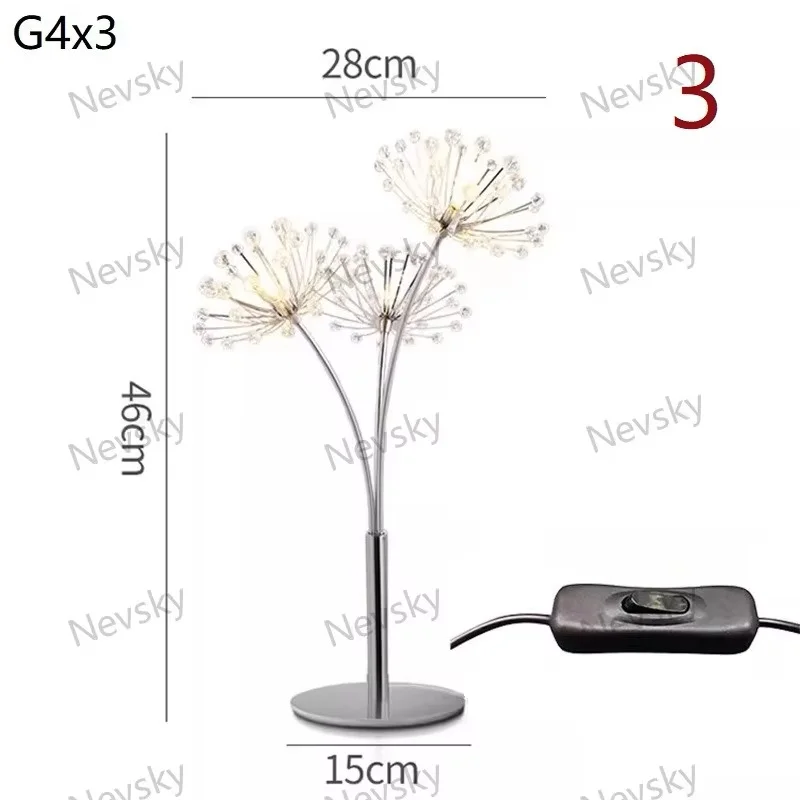 

Настольная хрустальная лампа Nevsky