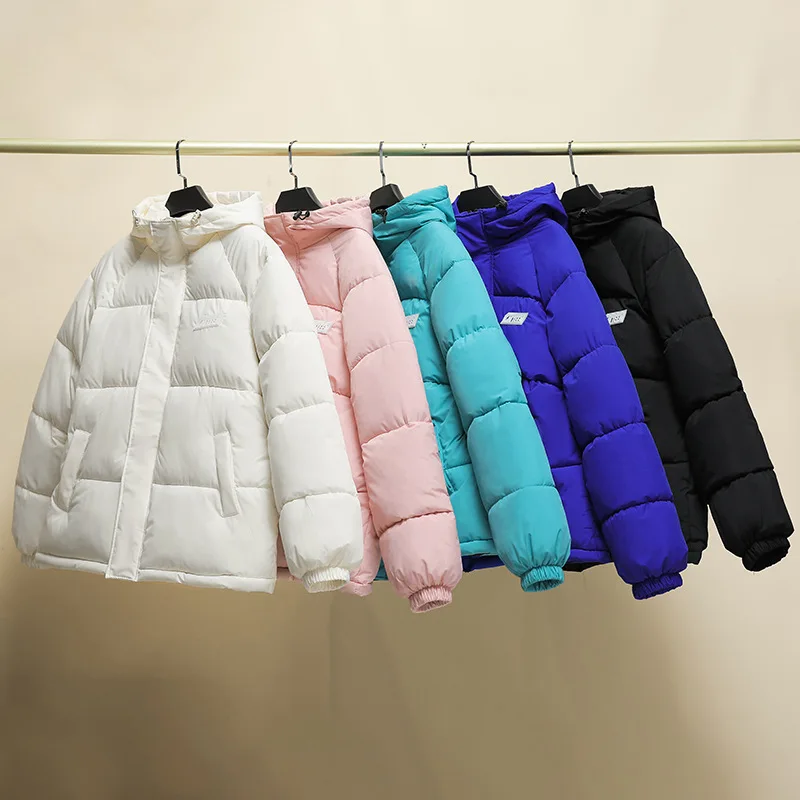Parkas Women Hooded Cotton Jacket Female Loose Thick Casual Cotton-Padded Jacket Winter Coat Women