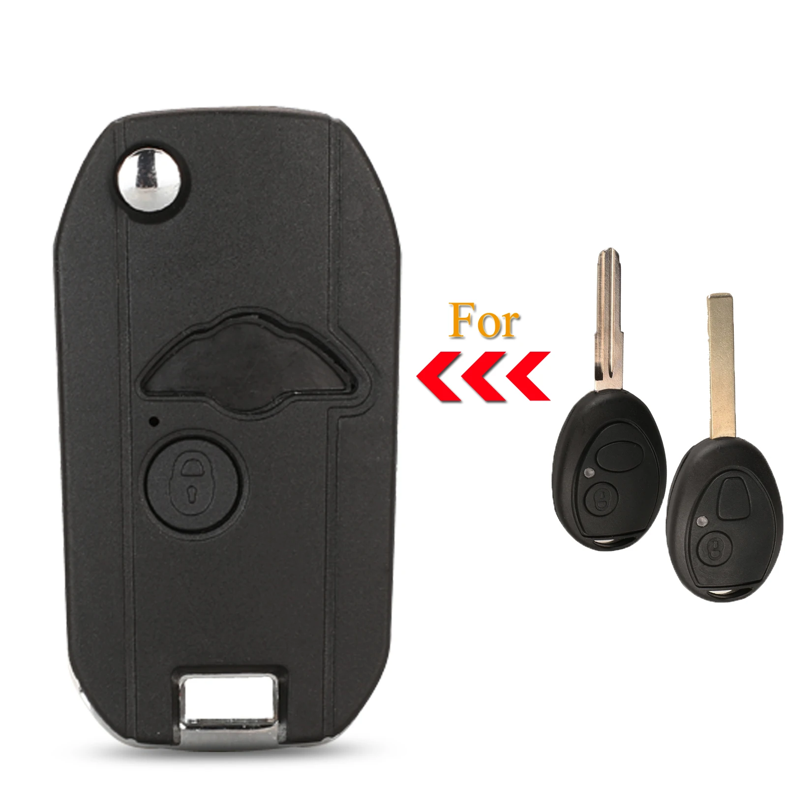 

jingyuqin 2 Buttons Modified Replacement Remote Car Key Shell Case Fob For BMW Mini One Cooper R50 R53
