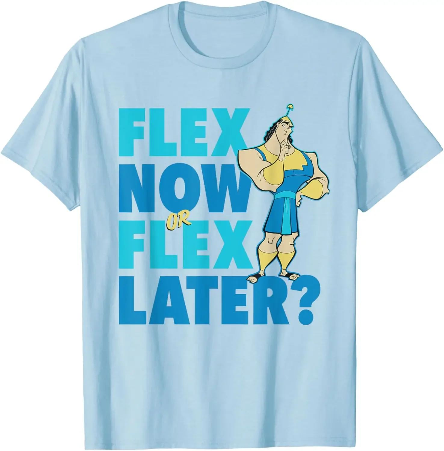 Фото Горячая модная футболка для тренировок Disney The Emperor's New Groove Kronk Flex, S-6XL, четыре сезона №4