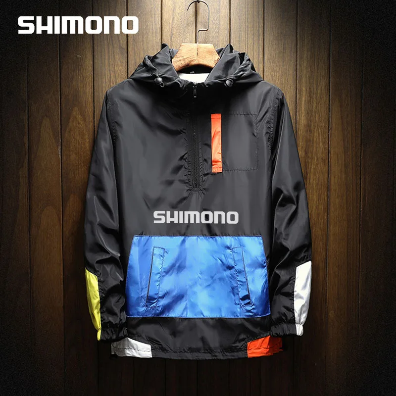 

Мужская рыболовная куртка с капюшоном Shimono, повседневный спортивный пуловер свободного покроя, одежда для рыбалки, осень 2023