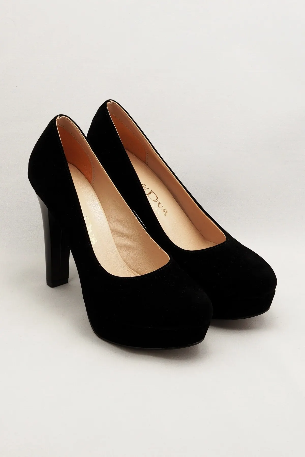 

Women's Fashion Handmade Black Lady Classic High Heels Shoes