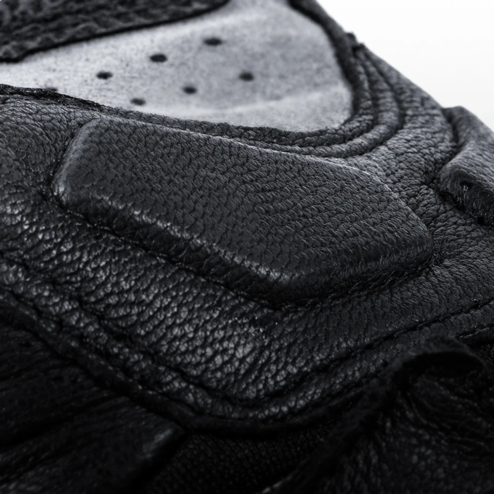 Перчатки из натуральной кожи износостойкие мотоциклетные перчатки для