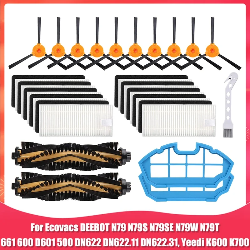 

Accessories Kit For Ecovacs Deebot N79S N79 Robotic Vacuum Cleaner Main Side Brush Hepa Filter Primary Filter