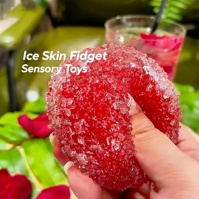 Мягкие сжимаемые антистресс-шарики Crunchy Squishy: восковые, формуемые, с эффектом ледяной кожи, сенсорные игрушки-фиджеты для снятия стресса и расслабления (art.: 3920db1967dba) - 3920db1967dba