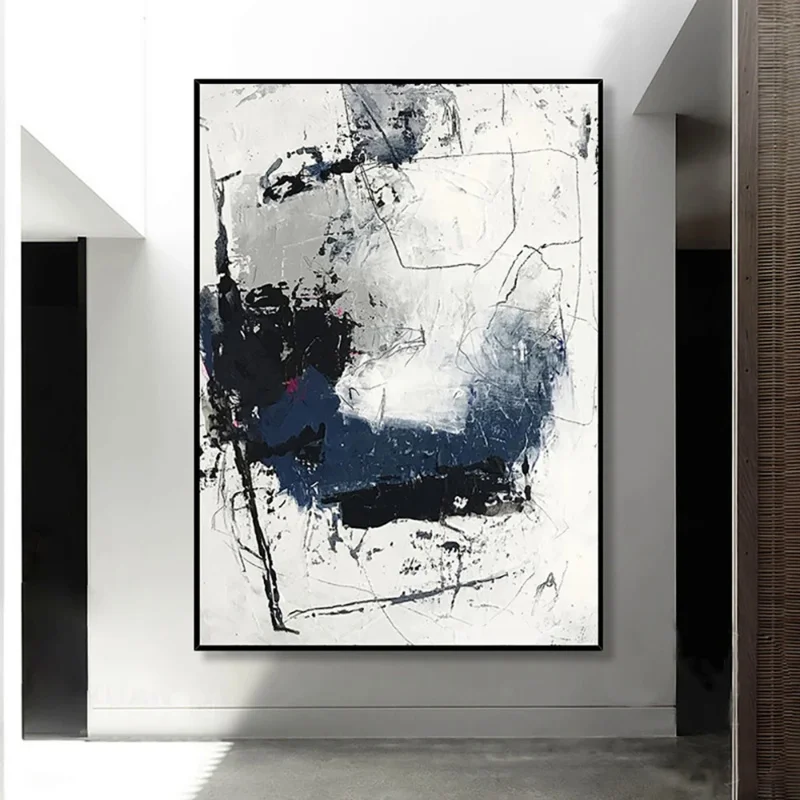 Абстрактная текстурированная масляная живопись на холсте ручная роспись