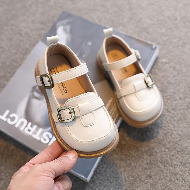 

Girls Leather Shoes Kids Fashion Princess Shoes Children Baby Soft Sole Toddler Shoes Casual Party Children's Platform Shoes