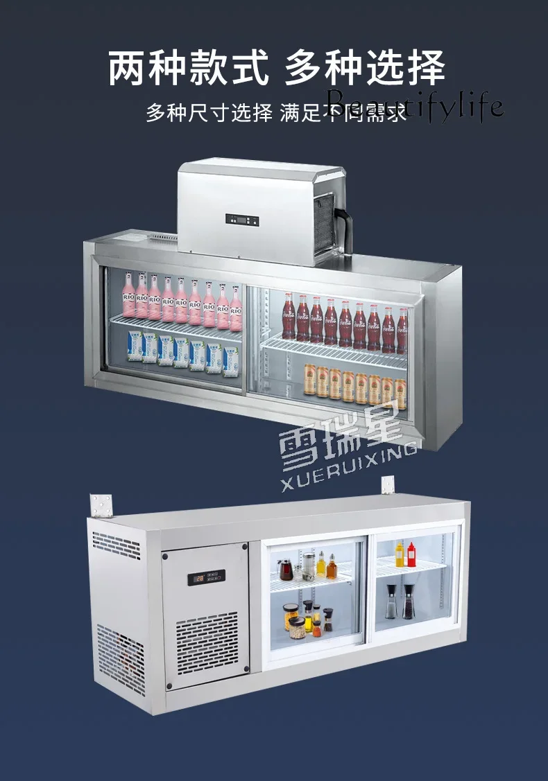 Настенный холодильный шкаф со стеклянной дверью верстак холодильник витрина