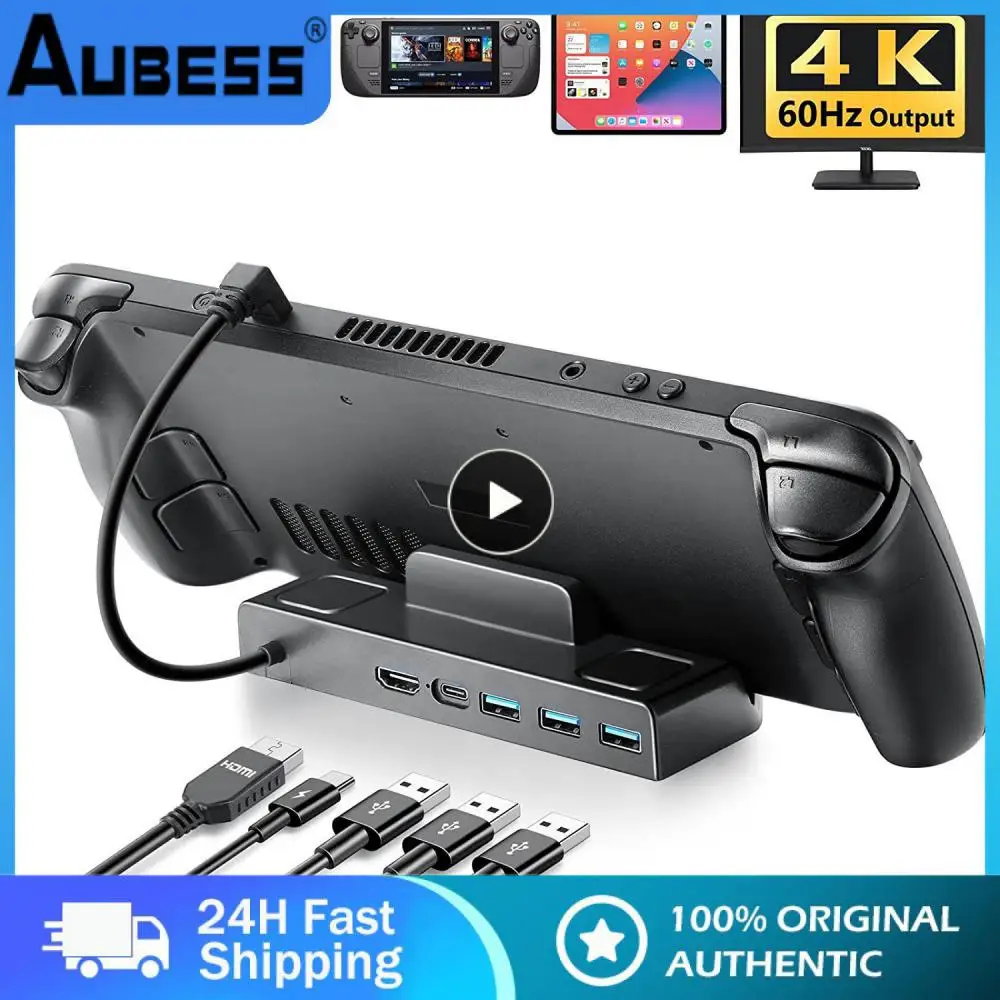 

Tv/display Connection For Steam Deck 60hz Usb 3.0 Type-c Charger Docking Station Usb C To Rj45 Ethernet 4k HDMI-compatible