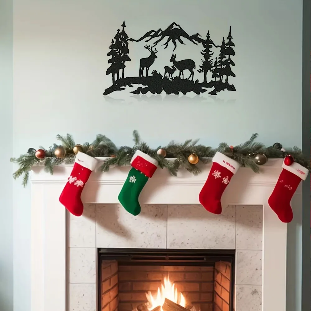 Вырезанный лазером знак оленя/медведя: для декора кабины и охоты. Деревенское