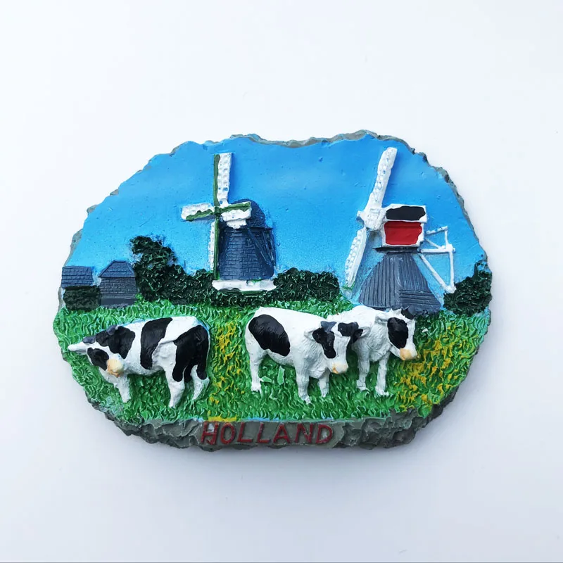 Нидерланды Амстердам туристический сувенир магнитная наклейка на холодильник