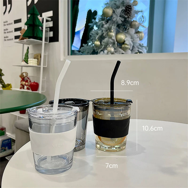 Стеклянная чашка толщиной 350 мл кофейная кружка бутылка для воды чая сока молока