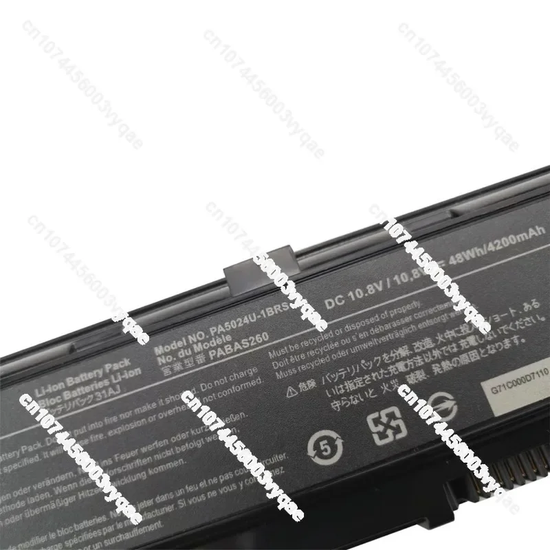 100% оригинал 4200 мАч для Toshiba L800 L830 L840 L850 L855 M800 M805 C805 C850 PA5024U-1BRS PA5025U-1BRS аккумулятор
