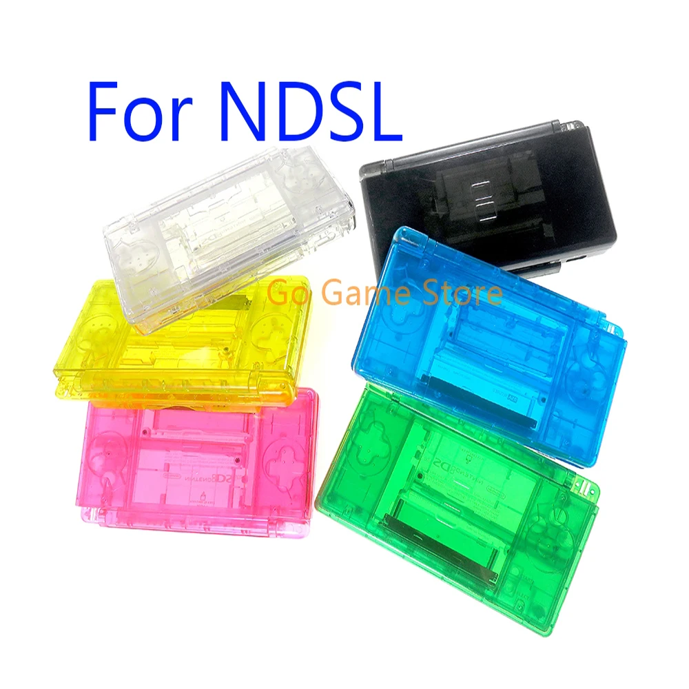 

6Sets For Nintend DS Lite Transparent Housing Shell Case Cover with Button kits For NDSL Game Console Replacement