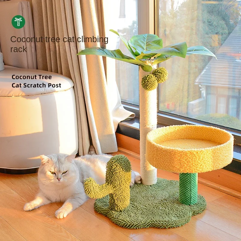 

Cat Climbing Frame Cat Litter Integrated Cat Jumping Platform Small Cat Tree Sisal Scratching Post Cat Scratching Board Cat Toys