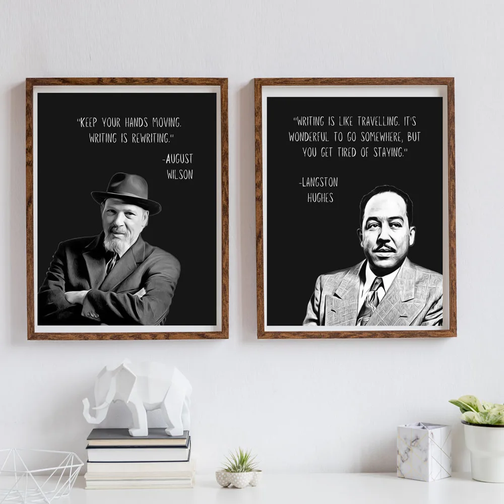 Вдохновляющие цитаты черные авторы постеры и принты Картина на холсте настенные