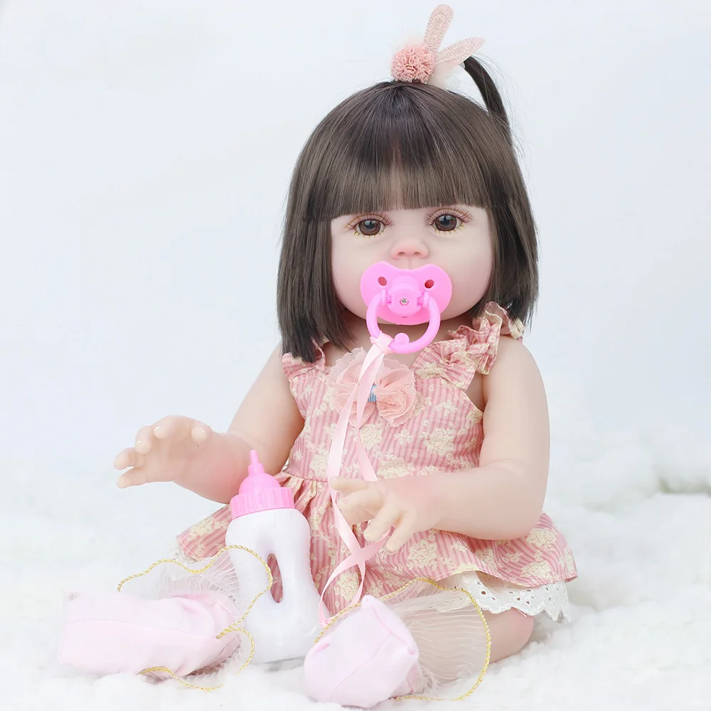 

Zqswkl 38cm/42/53cm reborn dolls finished children's toys reborn doll baby reborn silicone body reborn dolls for girl