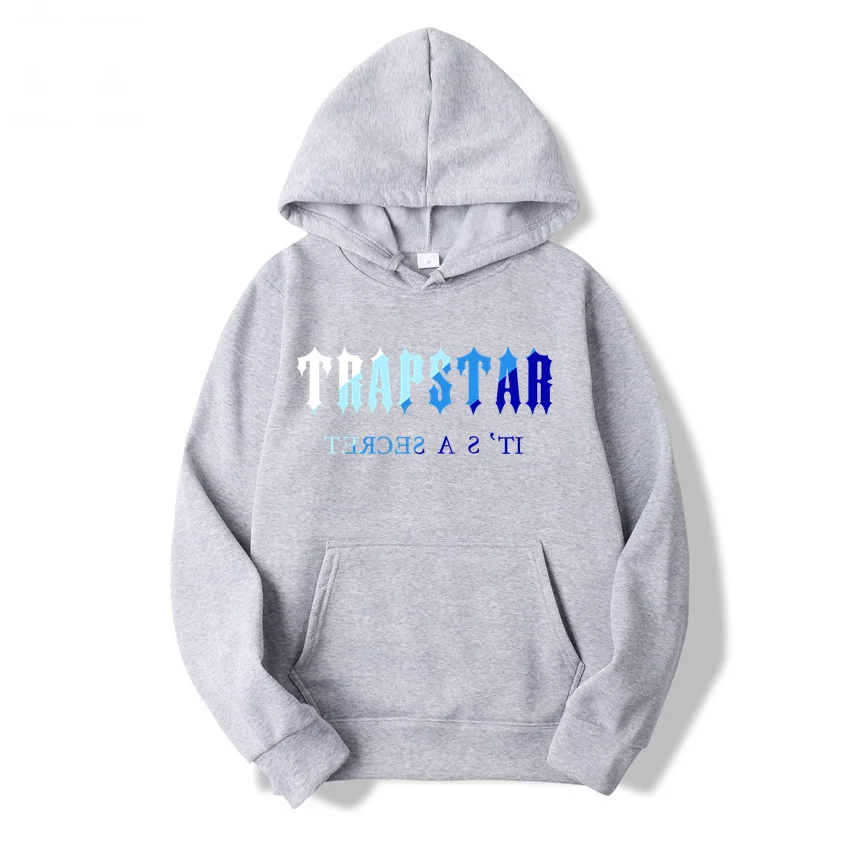 

TRAPSTAR Sportswear Brand Printed Sportswear Men's 18 Color Warm Loose Hoodie Sweatshirt Hoodie Jogging Street Hip Hop