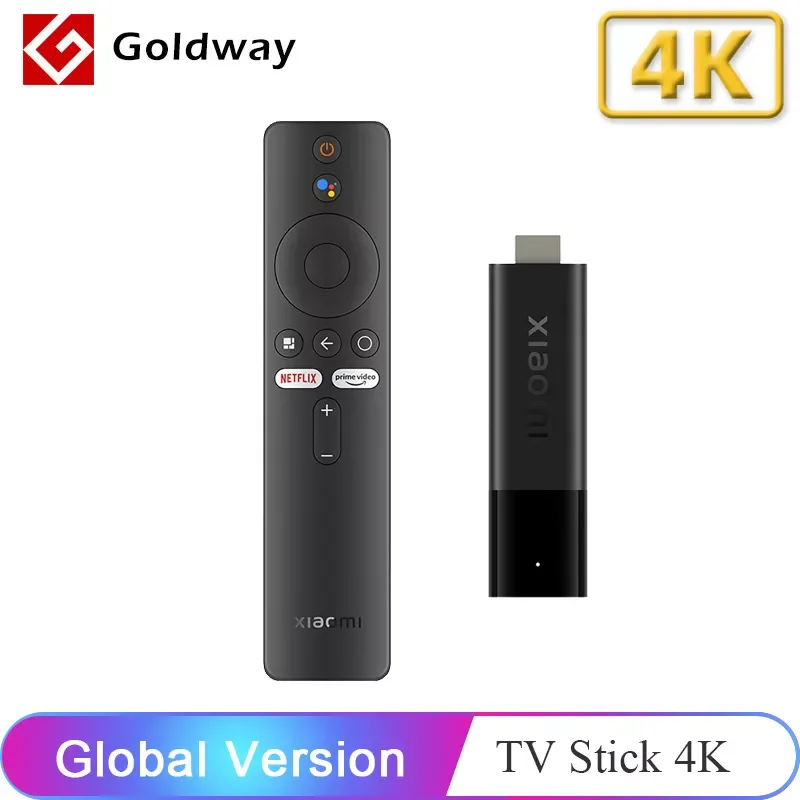 

Оригинальный ТВ-стик Xiaomi Mi 4K Android TV 11 2 Гб ОЗУ 8 Гб ПЗУ Netflix Wifi Google Assistant Bluetooth 5,0 смарт-ключ