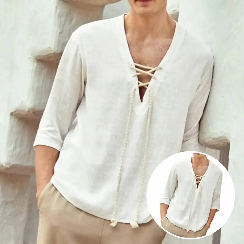 

Colorfast Chic Anti-pilling Summer T-shirt Leisure Men Shirt Comfortable for Work