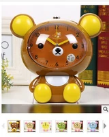 1 piece kawaii san x rilakkuma lazy bear desk alarm clock table big head size 6 colors in colorful box